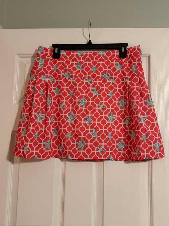 crown & ivy Dresses & Skirts - Crown & Ivy Golf Women's Coral Patterned A-Line Skort